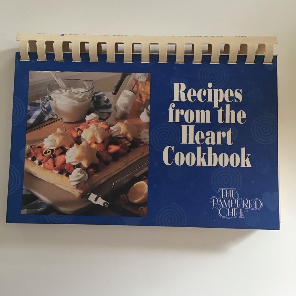 1997 Pampered Chef Cookbook Recipes from the Heart Spiral Bound Recipe Book